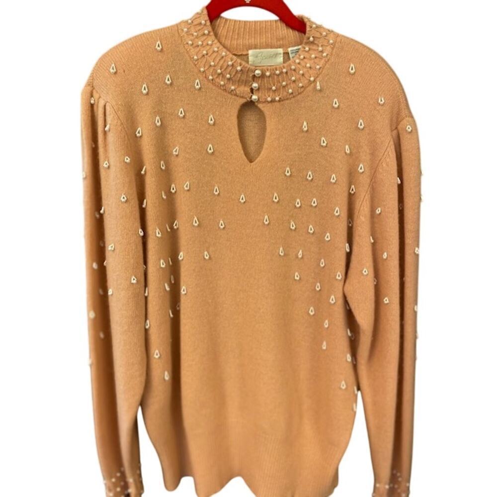 Apart Vintage Embellished Lambs Wool Sweater Size X-Large - Picture 7 of 7